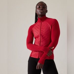 NWT ATHLETA Flurry Force Insulated Primaloft Jacket in Clover Berry